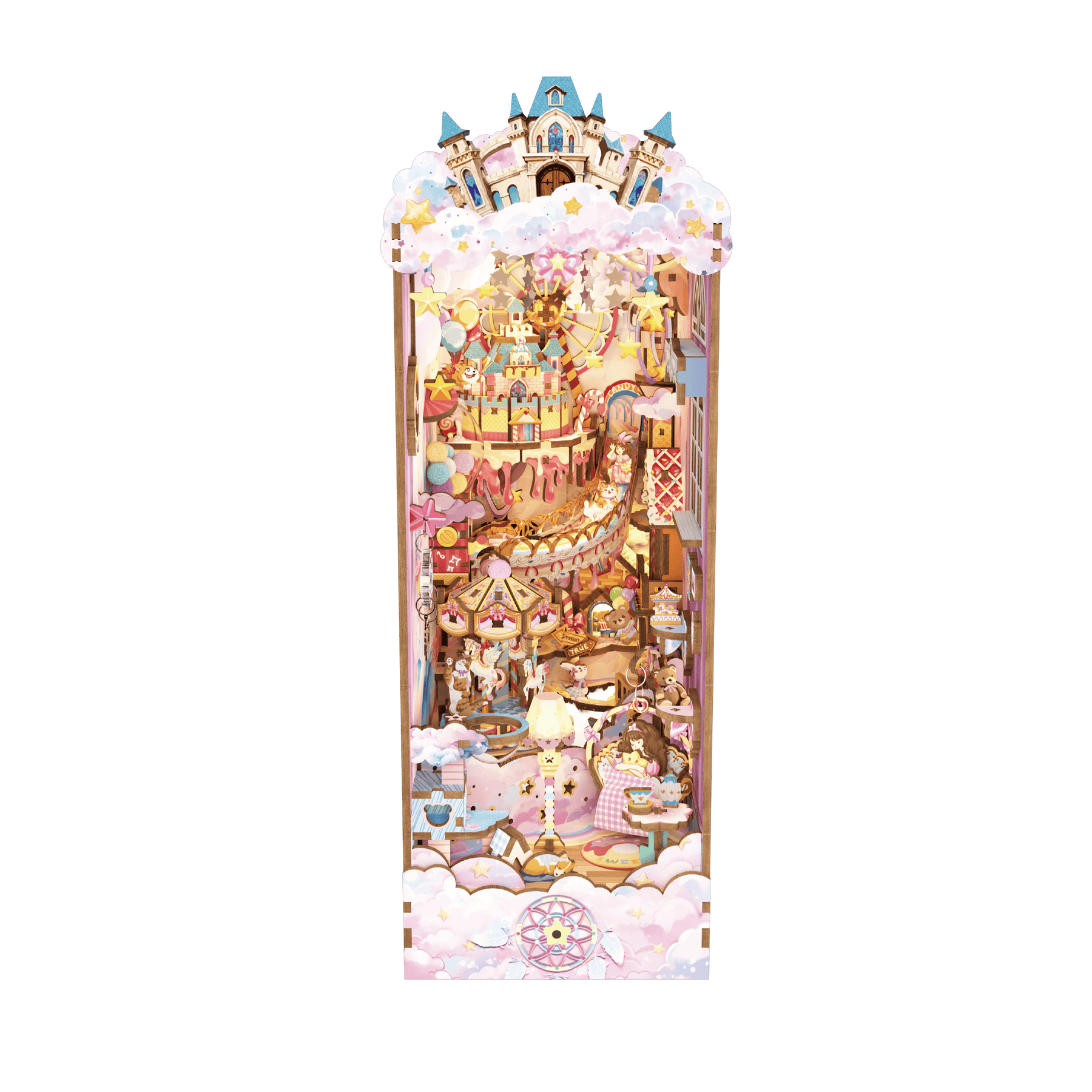 Hands Craft Model Kits > Other Model Kits DIY Book Nook Kit: Sweet Dream w/ Dust Cover 810101583308 HTQ145