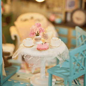Hands Craft Model Kits > Other Model Kits DIY Book Nook Kit: Tea Loft Cottage 810101583902 MIN107