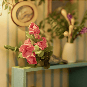 Hands Craft Model Kits > Other Model Kits DIY Book Nook Kit: Tea Loft Cottage 810101583902 MIN107