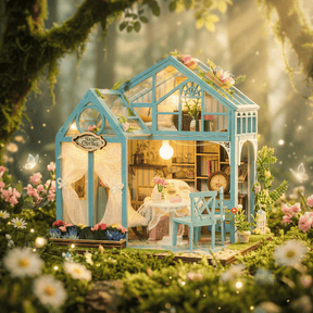 Hands Craft Model Kits > Other Model Kits DIY Book Nook Kit: Tea Loft Cottage 810101583902 MIN107