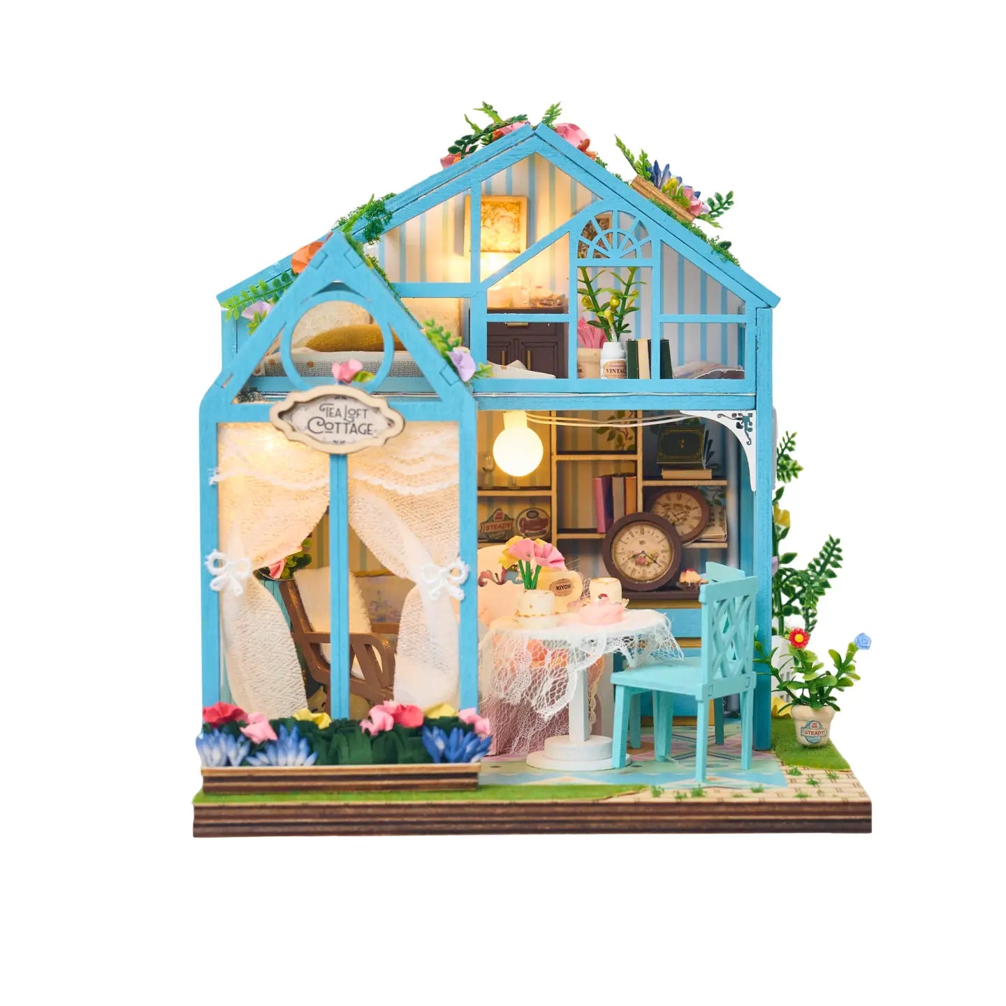 Hands Craft Model Kits > Other Model Kits DIY Book Nook Kit: Tea Loft Cottage 810101583902 MIN107