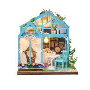 Hands Craft Model Kits > Other Model Kits DIY Book Nook Kit: Tea Loft Cottage 810101583902 MIN107