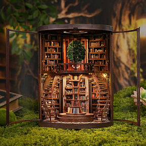 Hands Craft Model Kits > Other Model Kits DIY Book Nook Kit: Tree of Knowledge 810101583643 BNH301