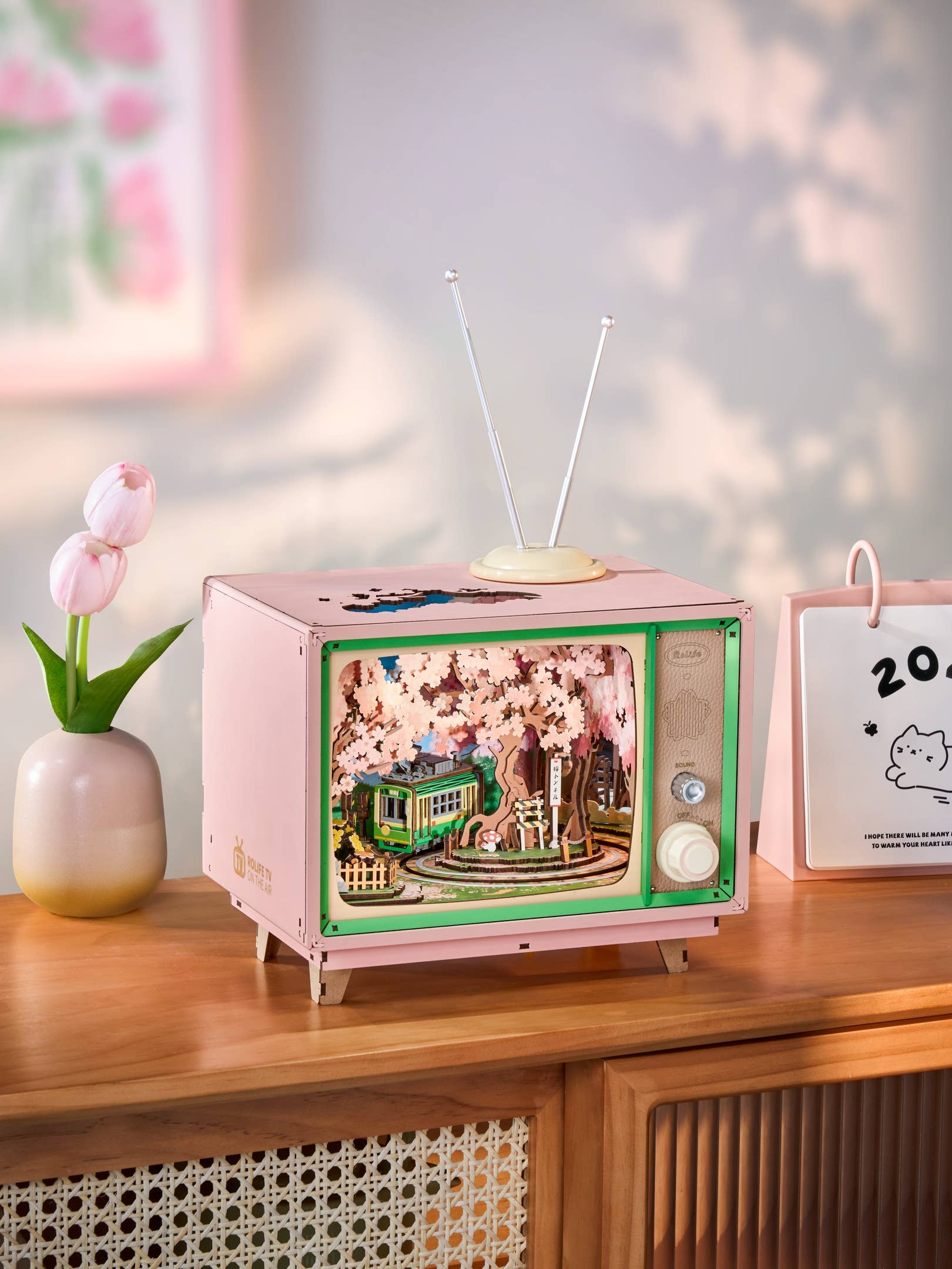 Hands Craft Model Kits > Other Model Kits DIY Mechanical Music Box: Sakura Dreamy Tour 810101583681 AMT02