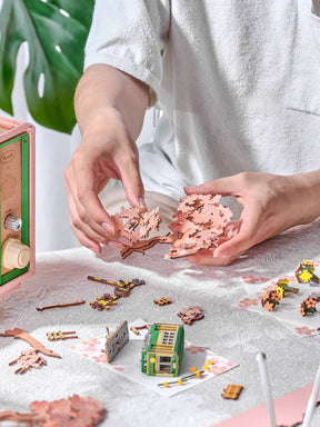 Hands Craft Model Kits > Other Model Kits DIY Mechanical Music Box: Sakura Dreamy Tour 810101583681 AMT02