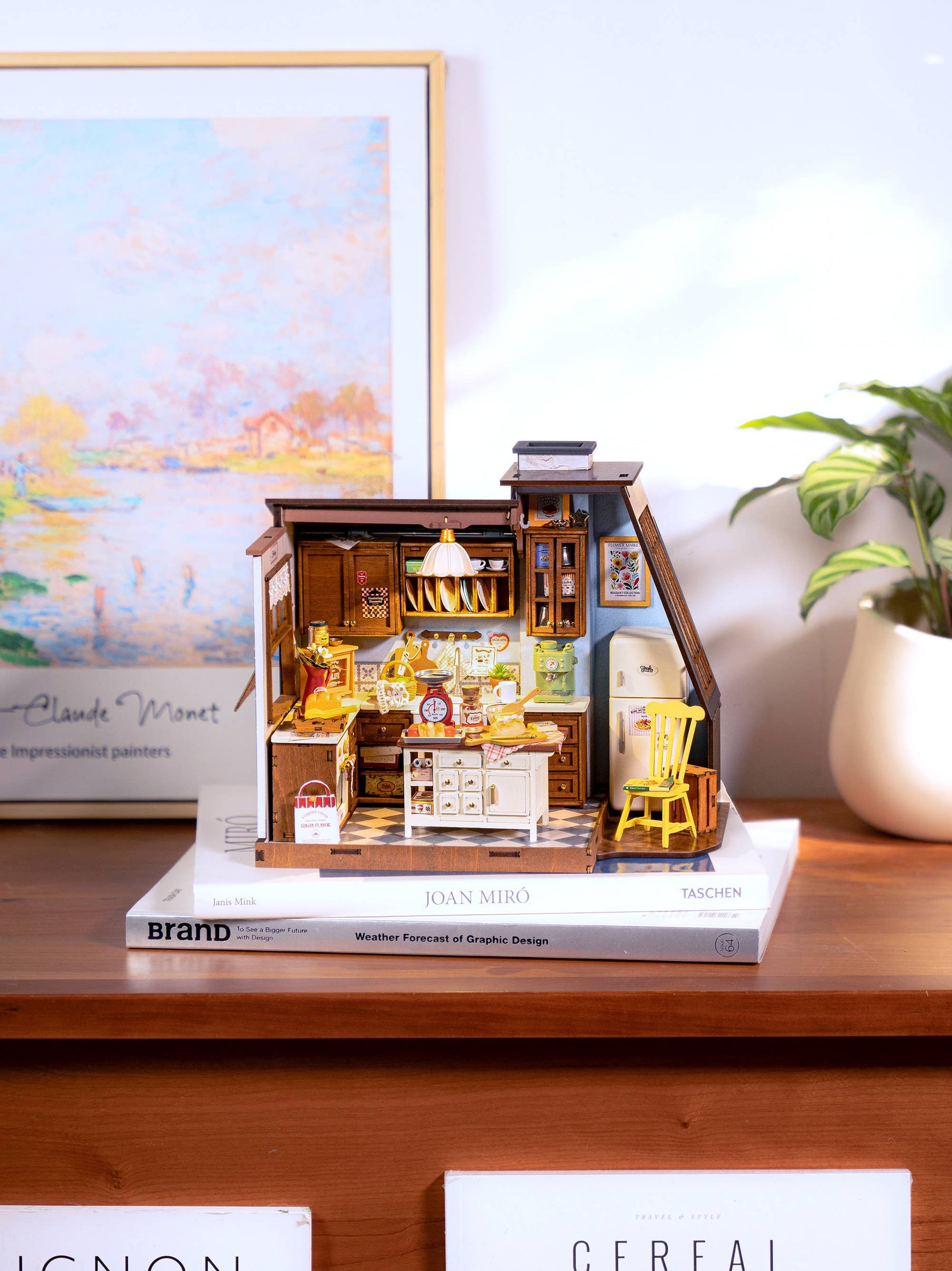 Hands Craft Model Kits > Other Model Kits DIY Miniature House Kit: Baking Kitchen 810101582240 DG172