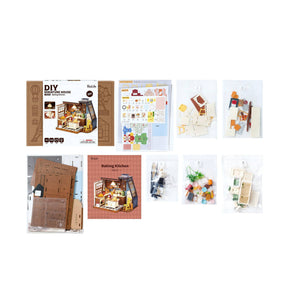 Hands Craft Model Kits > Other Model Kits DIY Miniature House Kit: Baking Kitchen 810101582240 DG172