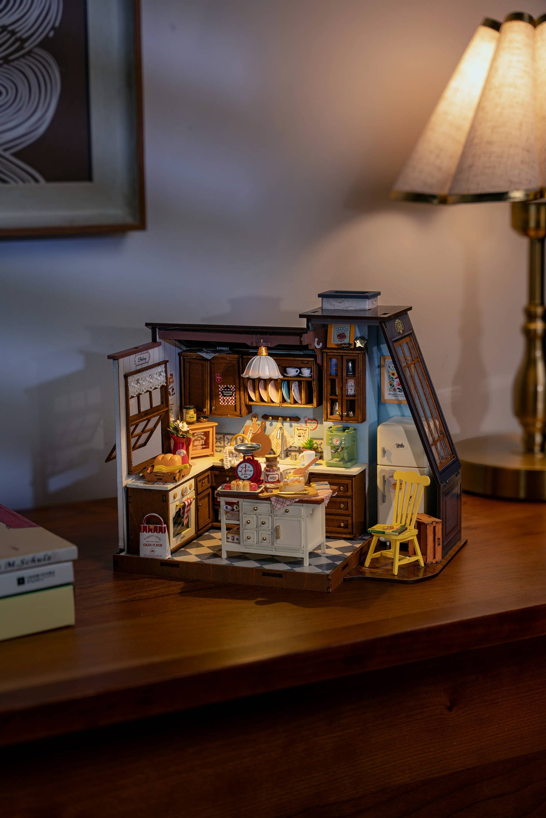 Hands Craft Model Kits > Other Model Kits DIY Miniature House Kit: Baking Kitchen 810101582240 DG172