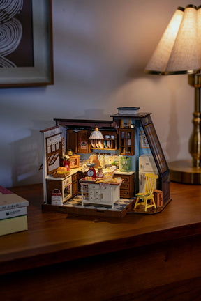 Hands Craft Model Kits > Other Model Kits DIY Miniature House Kit: Baking Kitchen 810101582240 DG172