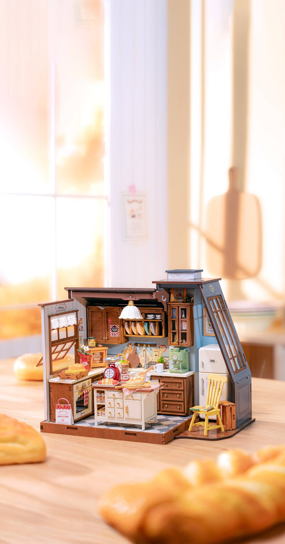 Hands Craft Model Kits > Other Model Kits DIY Miniature House Kit: Baking Kitchen 810101582240 DG172