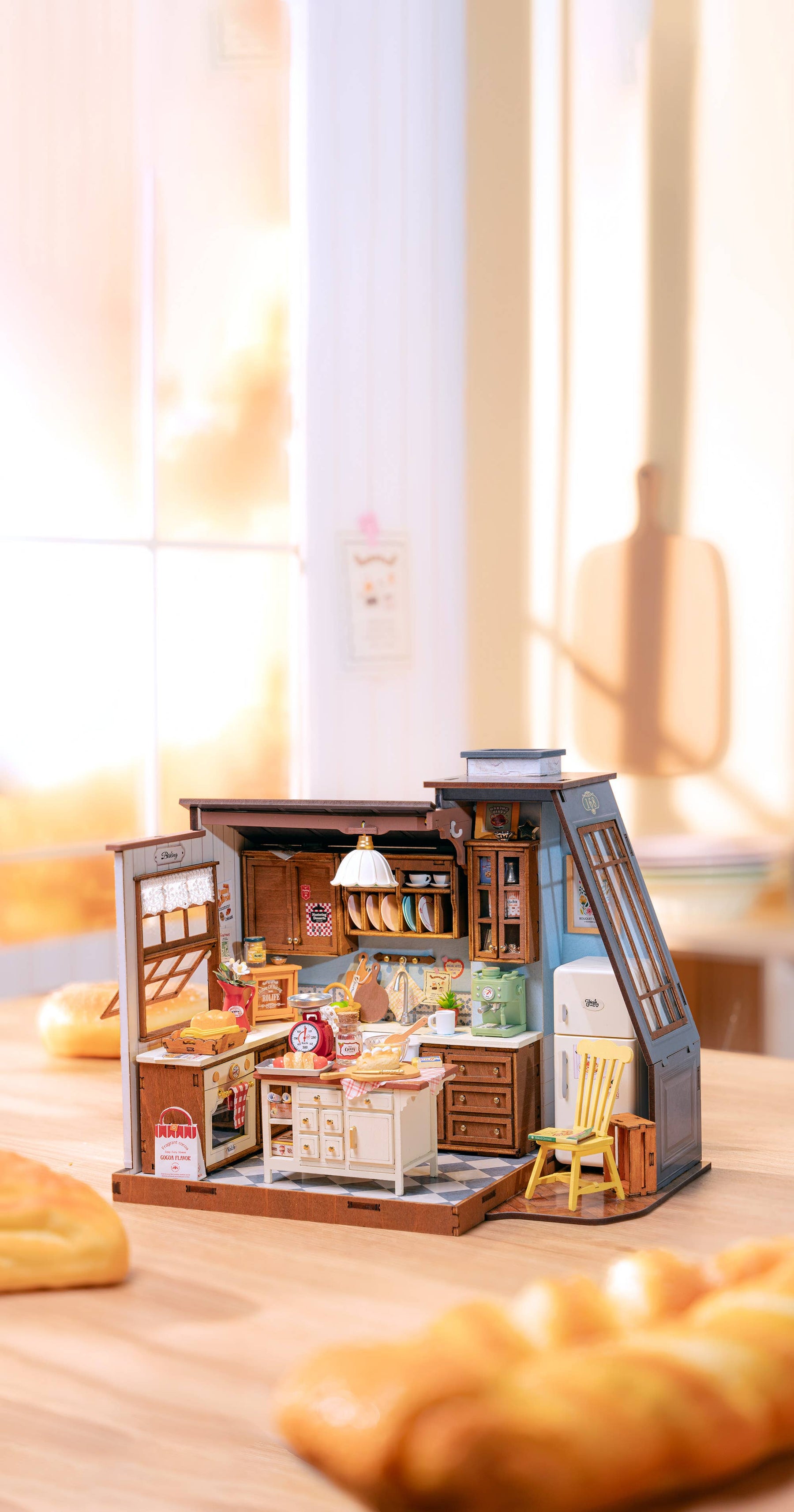Hands Craft Model Kits > Other Model Kits DIY Miniature House Kit: Baking Kitchen 810101582240 DG172