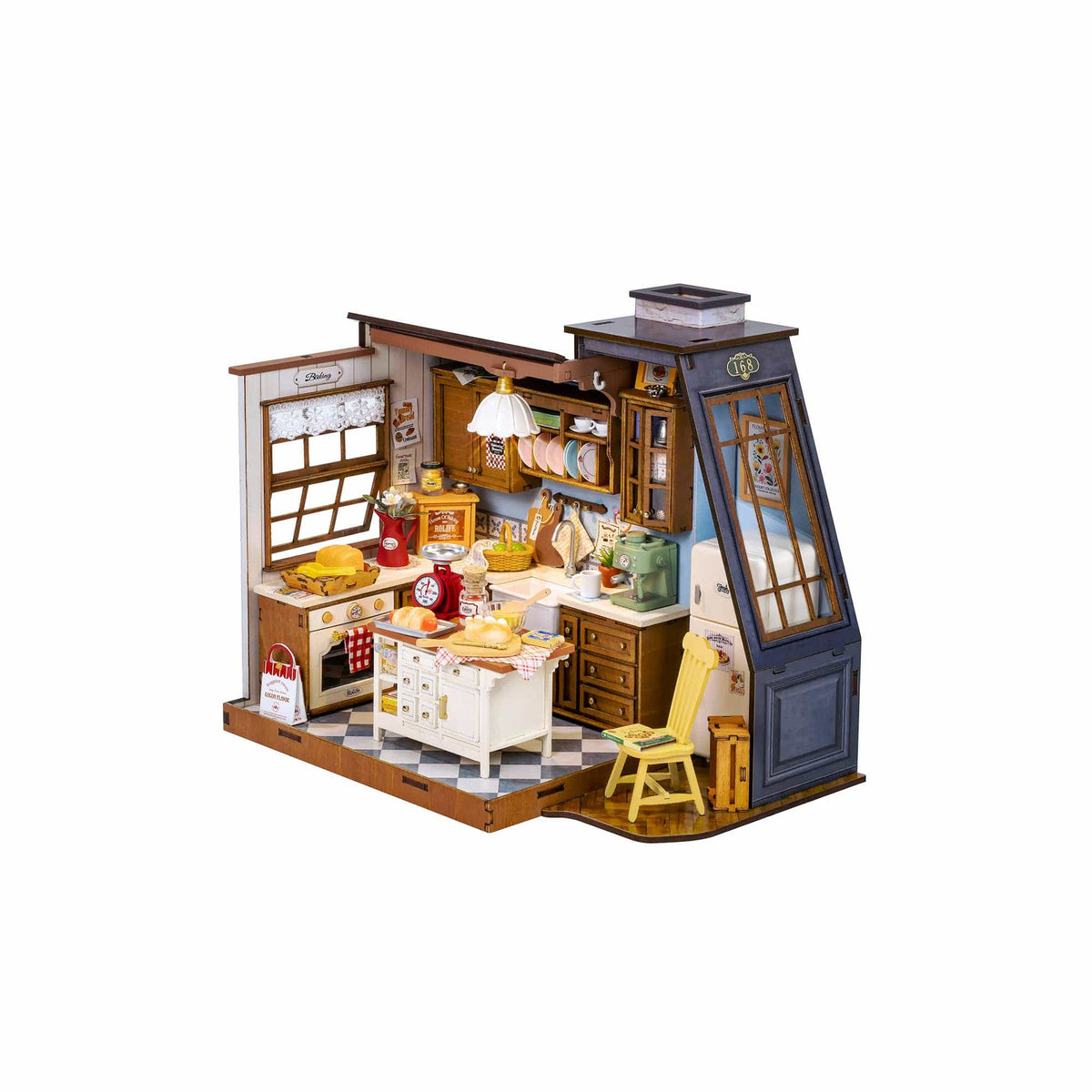 Hands Craft Model Kits > Other Model Kits DIY Miniature House Kit: Baking Kitchen 810101582240 DG172