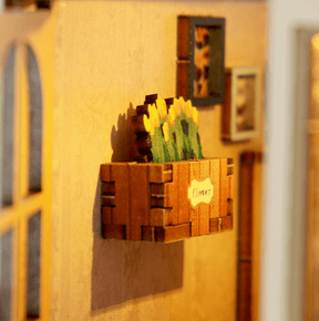 Hands Craft Model Kits > Other Model Kits DIY Miniature House Kit: Bella’s Blossom Corner 810101583933 BNH201