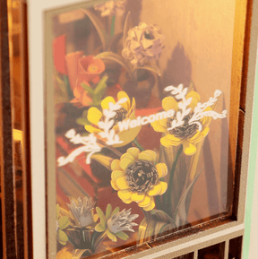 Hands Craft Model Kits > Other Model Kits DIY Miniature House Kit: Bella’s Blossom Corner 810101583933 BNH201