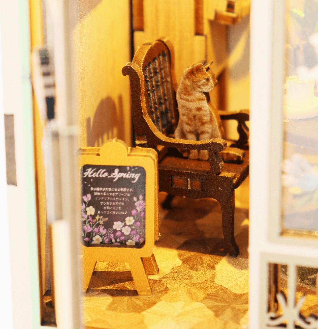 Hands Craft Model Kits > Other Model Kits DIY Miniature House Kit: Bella’s Blossom Corner 810101583933 BNH201