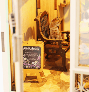 Hands Craft Model Kits > Other Model Kits DIY Miniature House Kit: Bella’s Blossom Corner 810101583933 BNH201