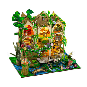 Hands Craft Model Kits > Other Model Kits DIY Miniature House Kit: Birchwood Villa 810101583940 MIN110