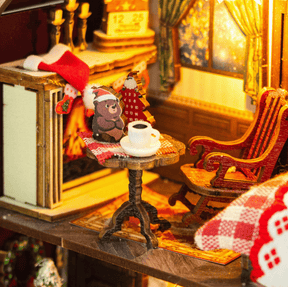 Hands Craft Model Kits > Other Model Kits DIY Miniature House Kit: Christmas Cottage 810101583971 MIN401