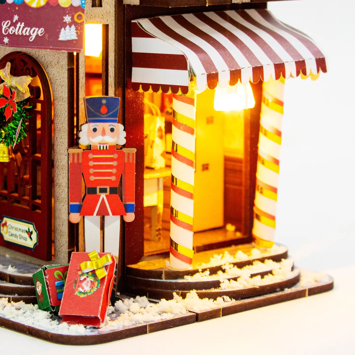 Hands Craft Model Kits > Other Model Kits DIY Miniature House Kit: Christmas Cottage 810101583971 MIN401