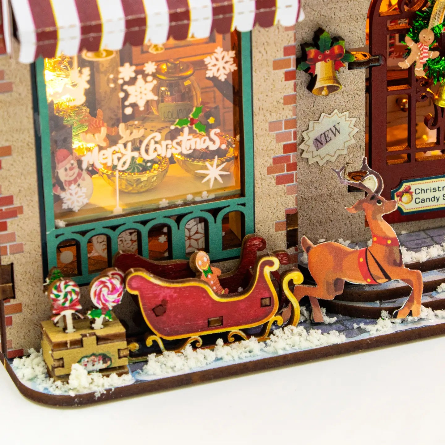 Hands Craft Model Kits > Other Model Kits DIY Miniature House Kit: Christmas Cottage 810101583971 MIN401
