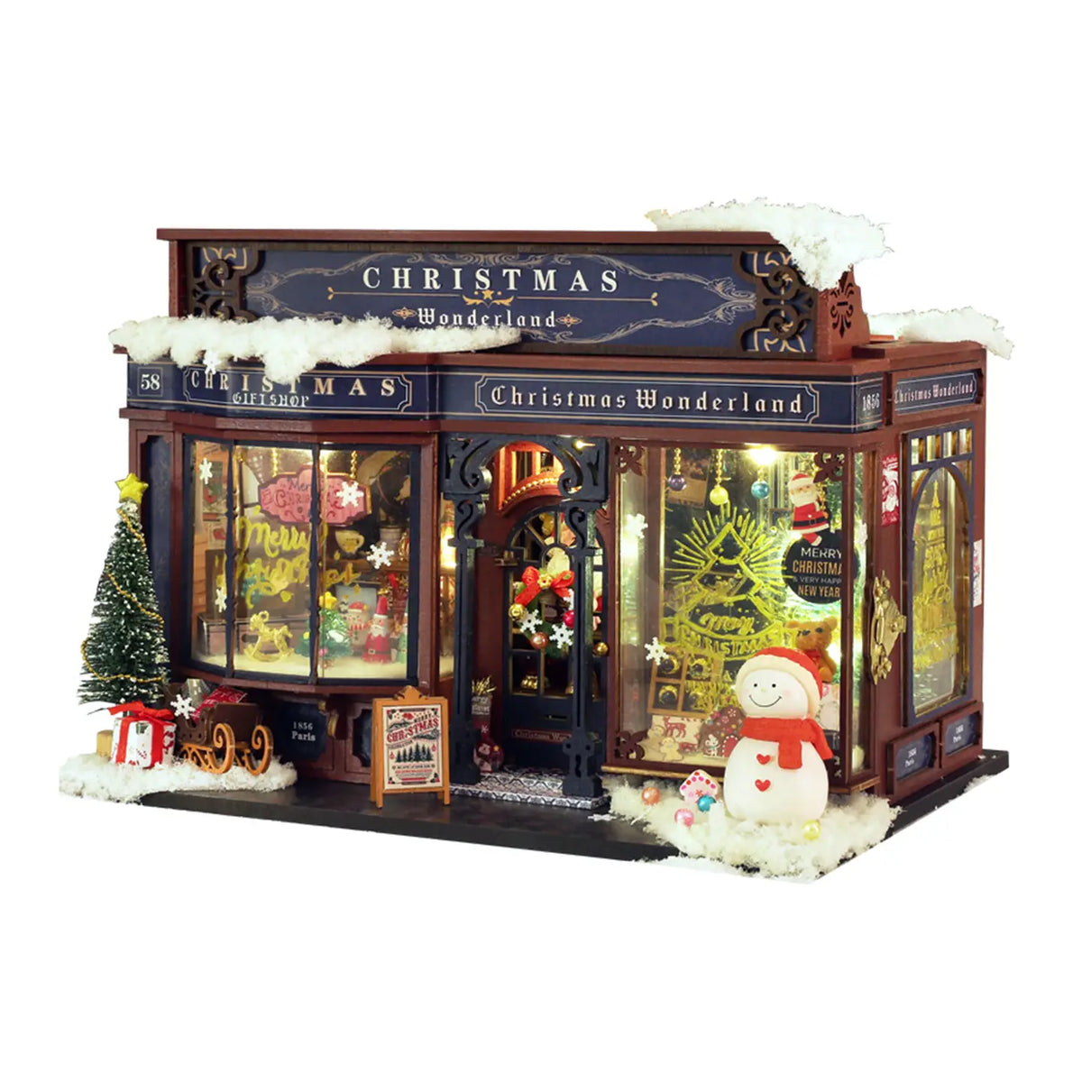Hands Craft Model Kits > Other Model Kits Diy Miniature House Kit: Christmas Wonderland 810101582868 MIN503