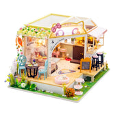 Hands Craft Model Kits > Other Model Kits DIY Miniature House Kit: Clover Cat Café 810101584251 MIN113