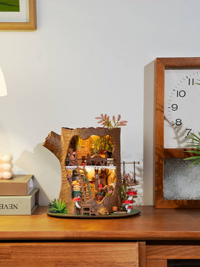 Hands Craft Model Kits > Other Model Kits DIY Miniature House Kit: Fairytale Tree House 810101582943 DG179