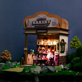 Hands Craft Model Kits > Other Model Kits DIY Miniature House Kit: Fresh Bakery 810101582530 WPZ2002