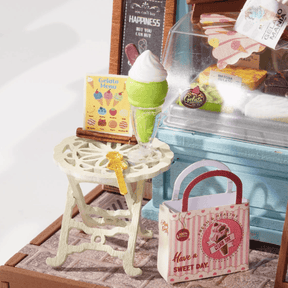 Hands Craft Model Kits > Other Model Kits DIY Miniature House Kit - Gelato Stall 810101583407 DS052
