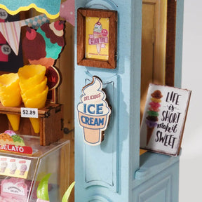 Hands Craft Model Kits > Other Model Kits DIY Miniature House Kit - Gelato Stall 810101583407 DS052