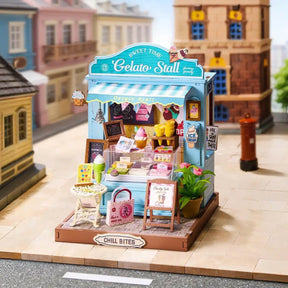 Hands Craft Model Kits > Other Model Kits DIY Miniature House Kit - Gelato Stall 810101583407 DS052