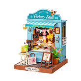 Hands Craft Model Kits > Other Model Kits DIY Miniature House Kit - Gelato Stall 810101583407 DS052