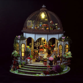 Hands Craft Model Kits > Other Model Kits Diy Miniature House Kit: Greenhouse Oasis 810101582844 MIN501
