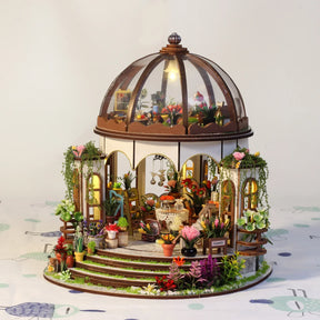 Hands Craft Model Kits > Other Model Kits Diy Miniature House Kit: Greenhouse Oasis 810101582844 MIN501