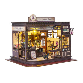 Hands Craft Model Kits > Other Model Kits DIY Miniature House Kit: Magic Café 810101582455 MIN201