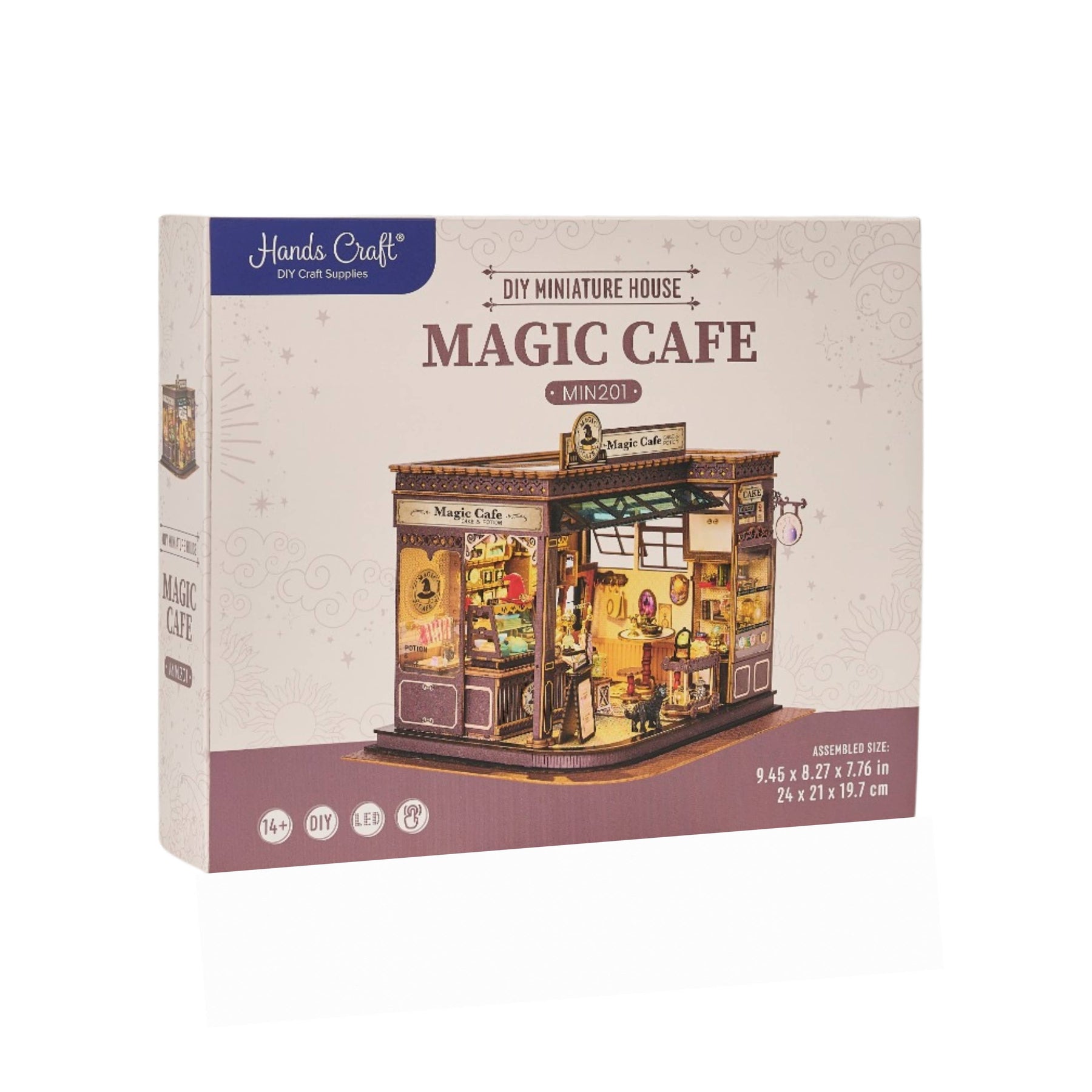 Hands Craft Model Kits > Other Model Kits DIY Miniature House Kit: Magic Café 810101582455 MIN201