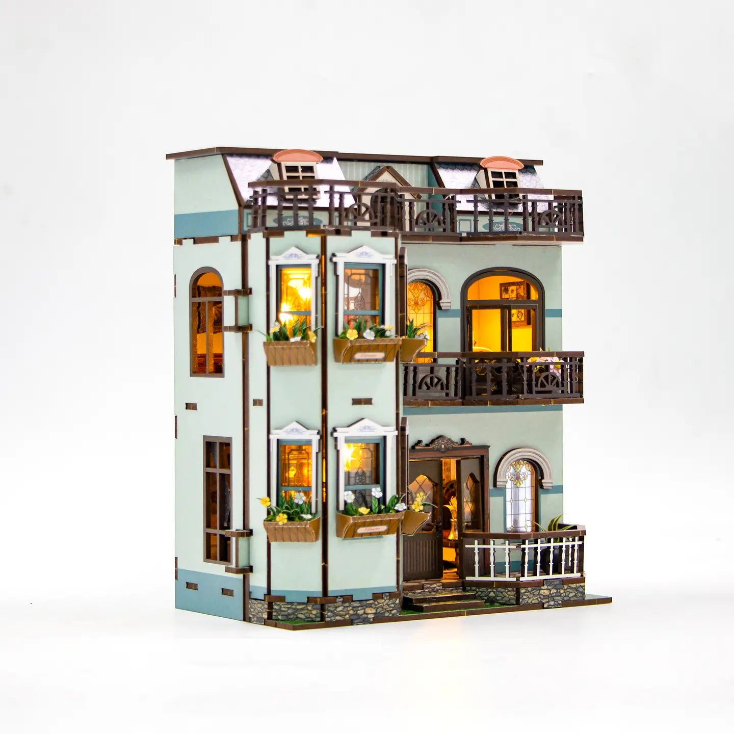 Hands Craft Model Kits > Other Model Kits DIY Miniature House Kit: Marigold Manor 810101583988 MIN402