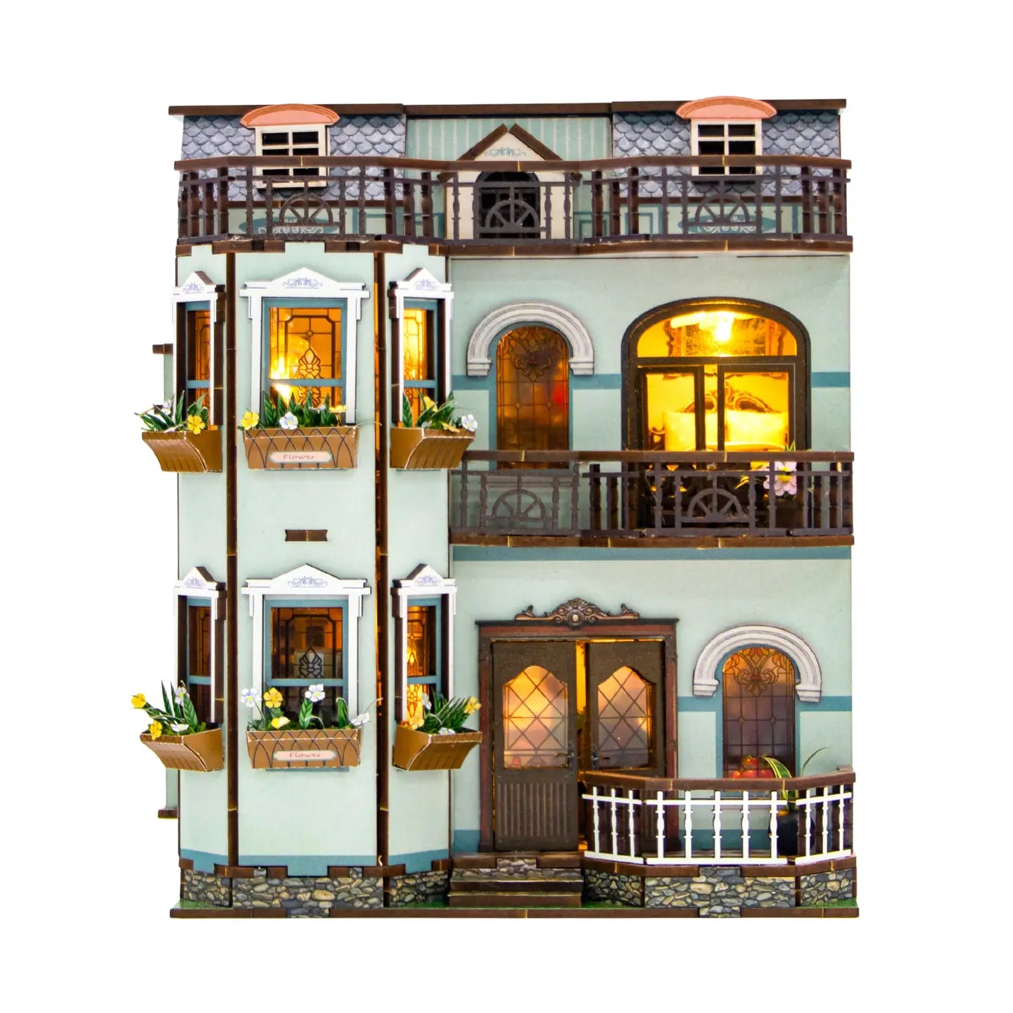 Hands Craft Model Kits > Other Model Kits DIY Miniature House Kit: Marigold Manor 810101583988 MIN402