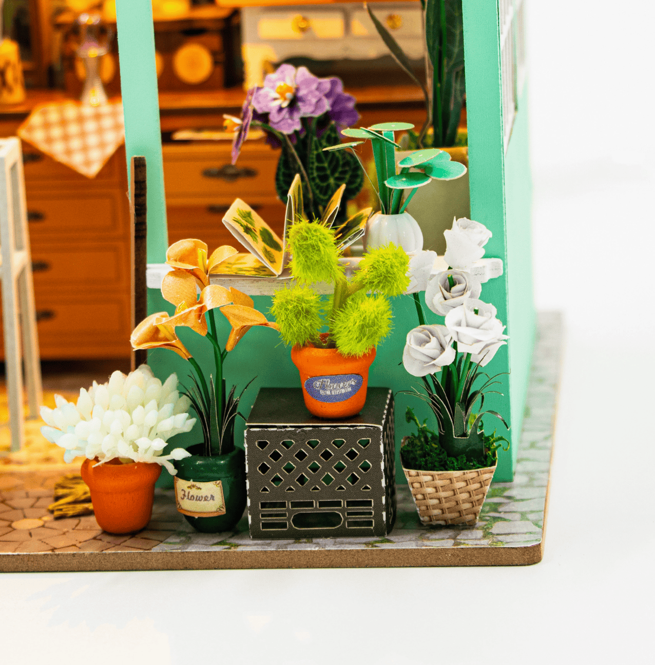 Hands Craft Model Kits > Other Model Kits DIY Miniature House Kit: Petal & Bloom 810101583957 MIN111