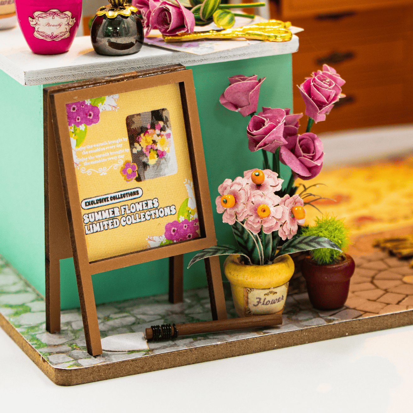 Hands Craft Model Kits > Other Model Kits DIY Miniature House Kit: Petal & Bloom 810101583957 MIN111