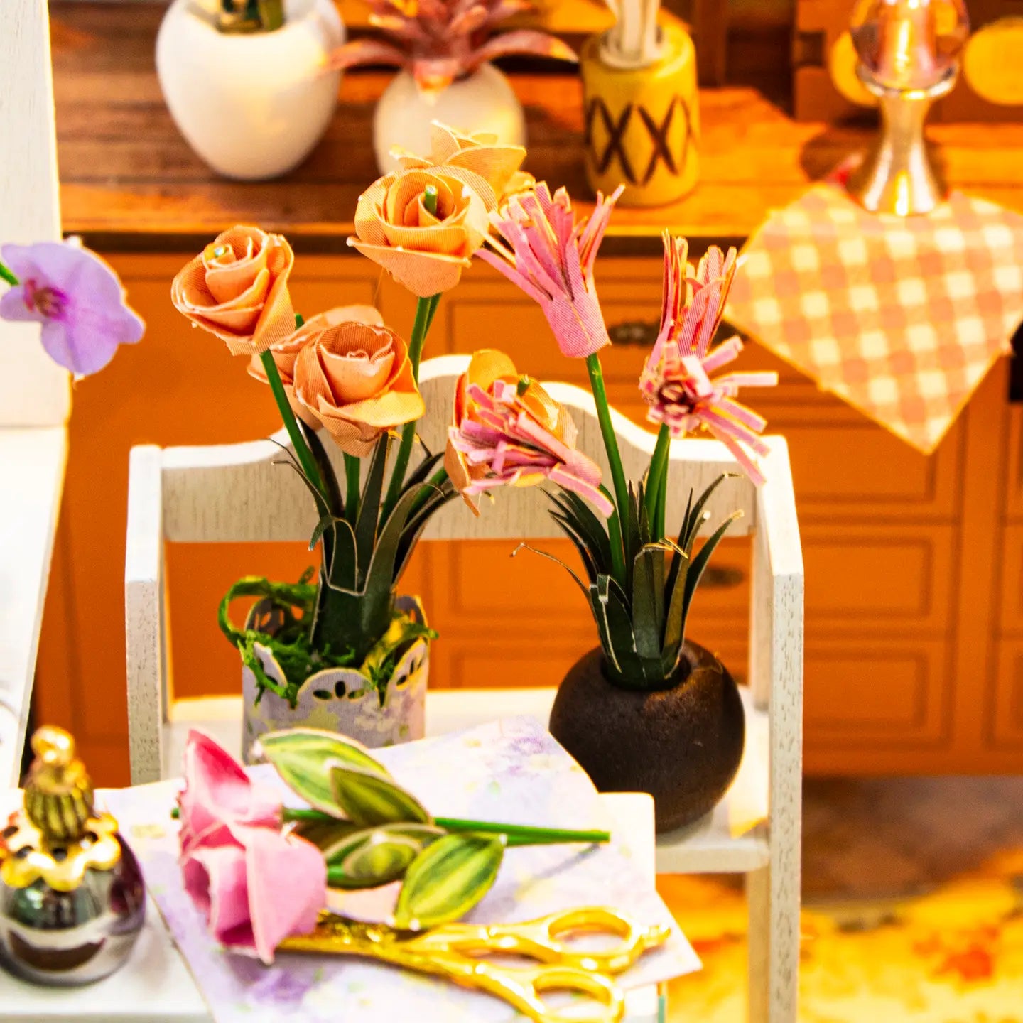 Hands Craft Model Kits > Other Model Kits DIY Miniature House Kit: Petal & Bloom 810101583957 MIN111