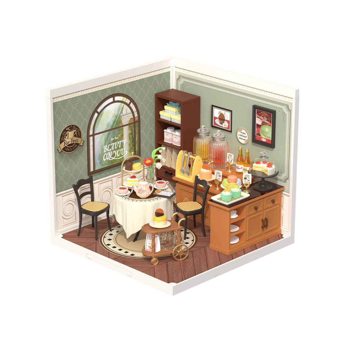 Hands Craft Model Kits > Other Model Kits DIY Miniature House Kit: Sweet Sips Tea 810101581809 DW011