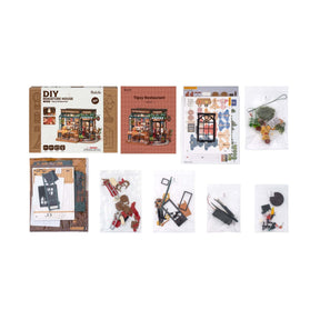 Hands Craft Model Kits > Other Model Kits DIY Miniature House Kit: Tipsy Restaurant 810101583483 DG167