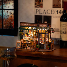 Hands Craft Model Kits > Other Model Kits DIY Miniature House Kit: Tipsy Restaurant 810101583483 DG167