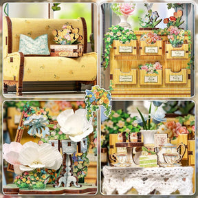 Hands Craft Model Kits > Other Model Kits DIY Miniature House Kit: Windsor Flower House 810101583360 HCB408