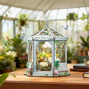 Hands Craft Model Kits > Other Model Kits DIY Miniature House Kit: Windsor Flower House 810101583360 HCB408