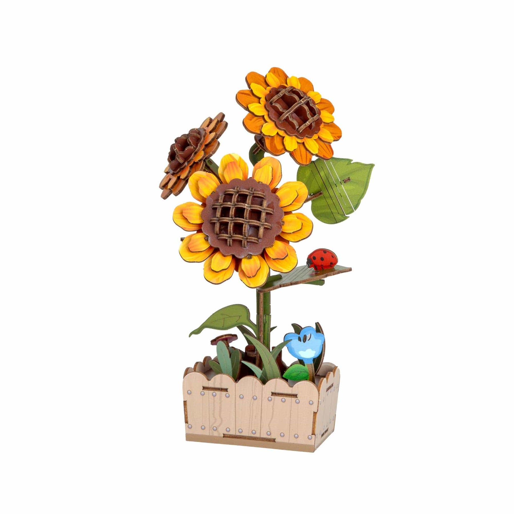 Hands Craft Model Kits > Other Model Kits DIY Wooden Puzzle Kit - Sunflower Bloom Set 810101582486 WPZ1001