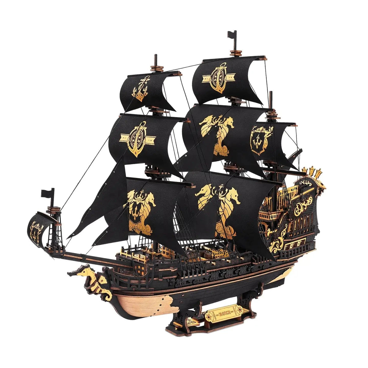 Hands Craft Model Kits > Other Model Kits Diy Wooden Puzzle: the Seahorse Barque 810101581588 MCB02