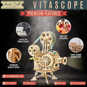 Hands Craft Model Kits > Other Model Kits DIY Wooden Puzzle: Vitascope 850005994275 LK601