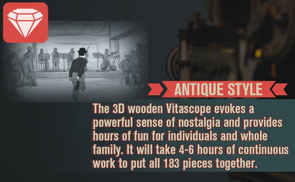 Hands Craft Model Kits > Other Model Kits DIY Wooden Puzzle: Vitascope 850005994275 LK601